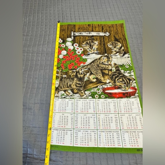 Vintage Calendar Cats Kitten - Picture 3 of 4